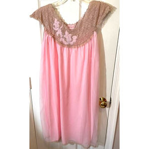 Vintage 1960s Avian Nightie  EUC sz XL